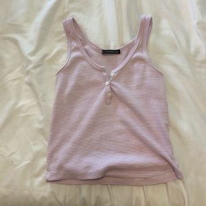 purple and white stripes tank top for brandy